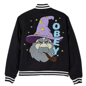 Obey Wizard Varsity Jacket (back Image)