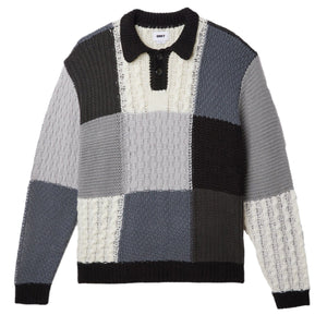 Obey Oliver patchwork sweater black multi