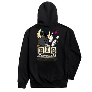 Loser Machine Strikes and Gutter black pull over hoodie