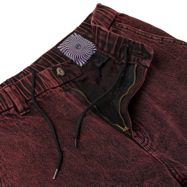 Spitfire Eternal Pants with adjustable drawcord waistband, overdye finish. Waist close up image