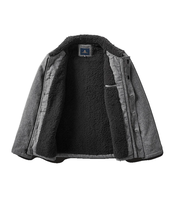 Roark axman sherpa lined jacket charcoal