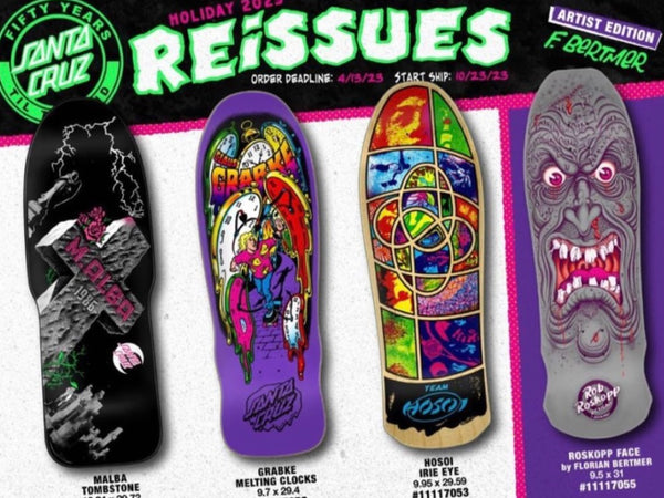 Santa Cruz Skateboards Holiday 23’ Re Issues