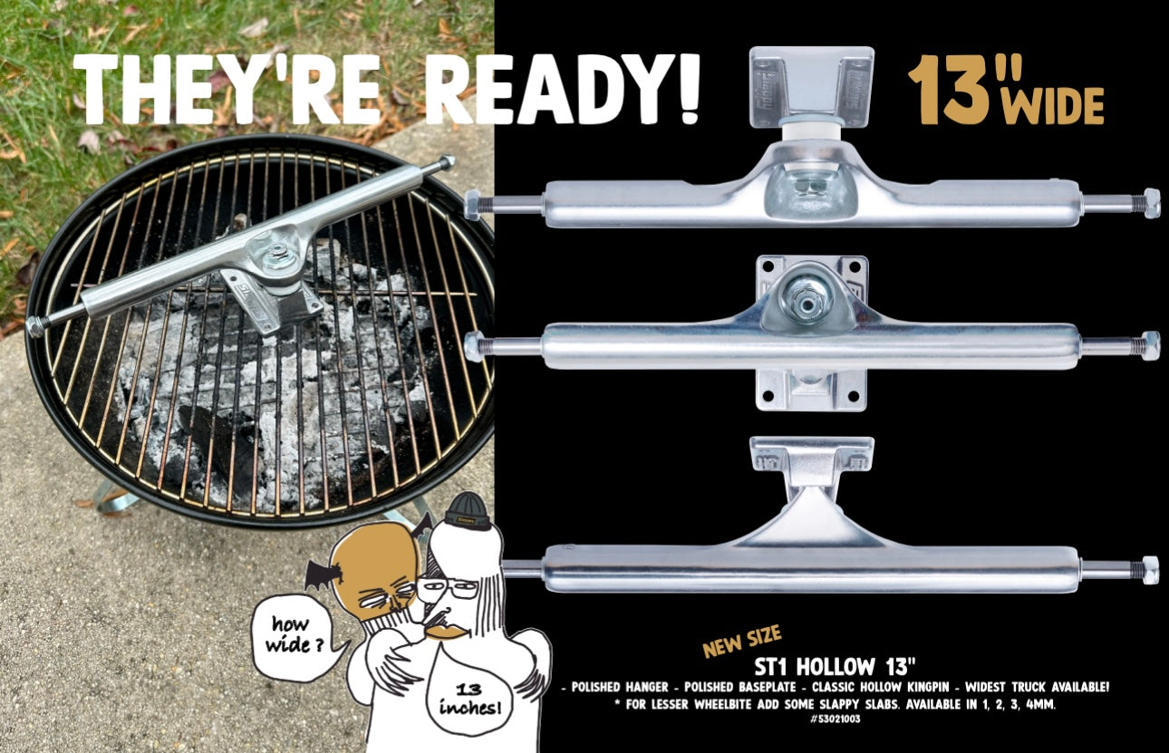 Slappy Skateboard Trucks Going Big with 13