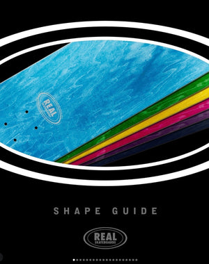Anti-Hero, Krooked and Real Skateboards shape guide image 