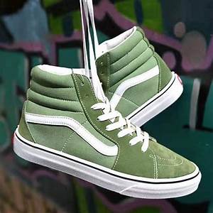 Sale Shoe Blog Image Vans Sk8 Hi Green White 