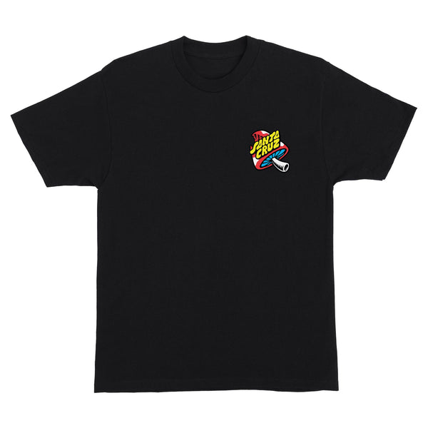 Santa Cruz Winkowski cosmic black heavyweight t shirt (front logo)