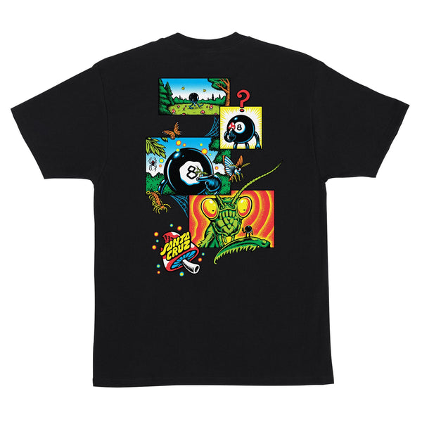 Santa Cruz Winkowski cosmic heavyweight t shirt in black (back image)