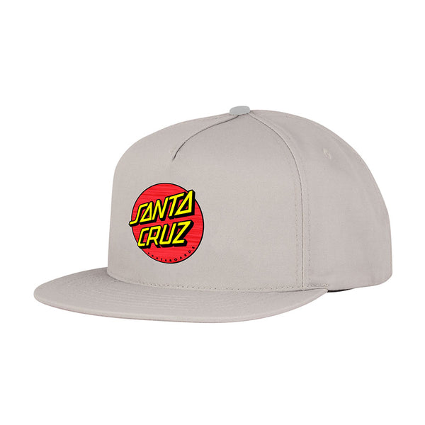 Santa Cruz classic dot grey snapback hat