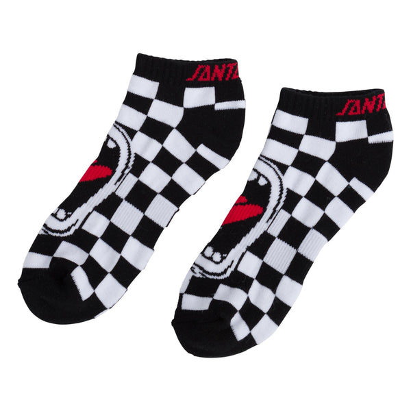 Santa Cruz Big Mouth checkered no show socks