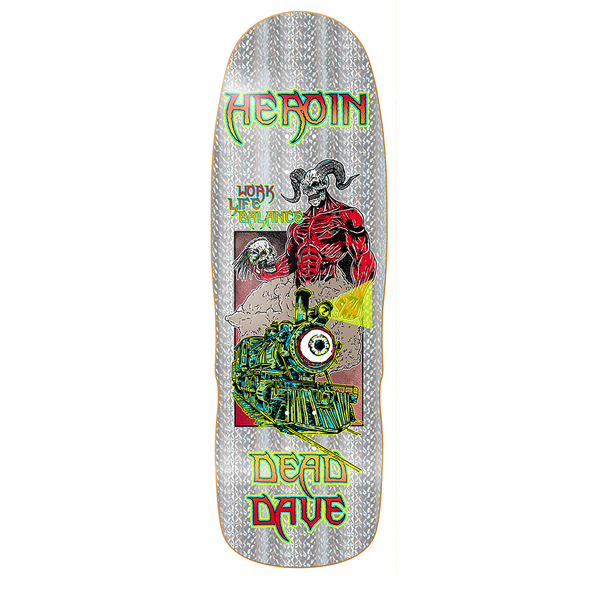 HEROIN SKATEBOARDS HELLSCAPE DEAD DAVE 10.1” DECK