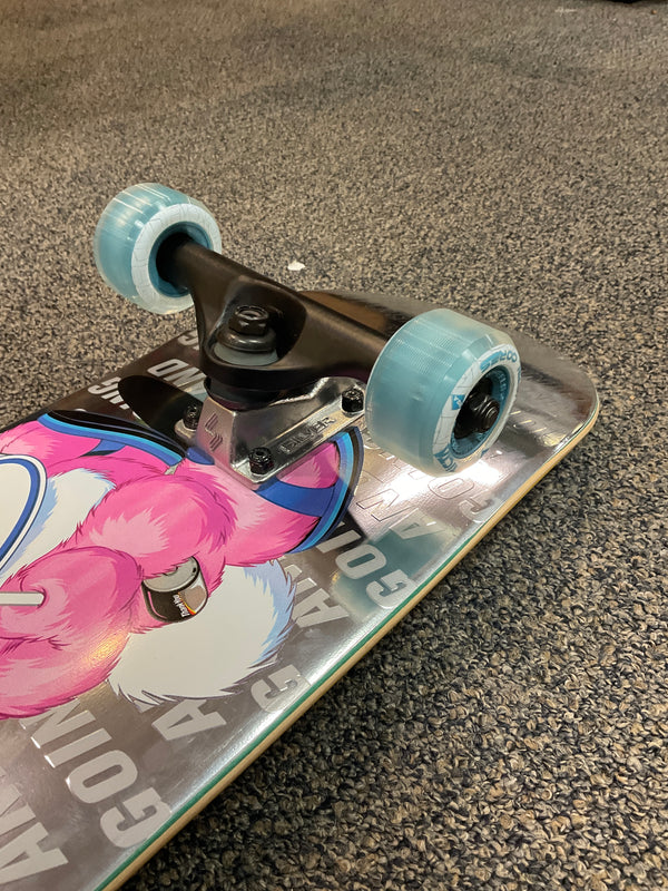 Custom complete skateboard trucks and wheels image