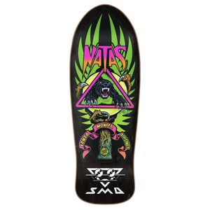 Santa Cruz Natas Lenticular Reissue skateboard deck panther graphic alternate colour view