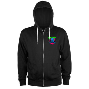 POWELL PERALTA BLACKLIGHT LIGHTWEIGHT ZIP HOODIE