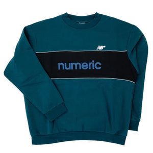 NB Numeric Team Crew sweatshirt teal chest logo