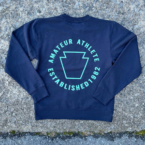Amateur Athlete Keystone Navy Crewneck Sweatshirt