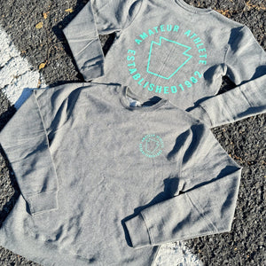 Front and Back AA Keystone Crew Neck Sweater front nd back image