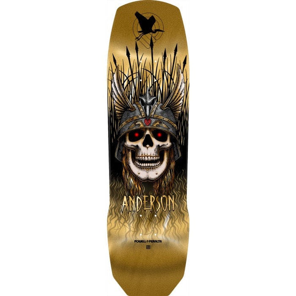 Powell Peralta Pro Andy Anderson Heron 7-Ply Maple Skateboard Deck Gold Foil-