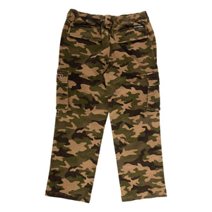 Independent Groundwork Cargo Pant back view with woven Bar logo label