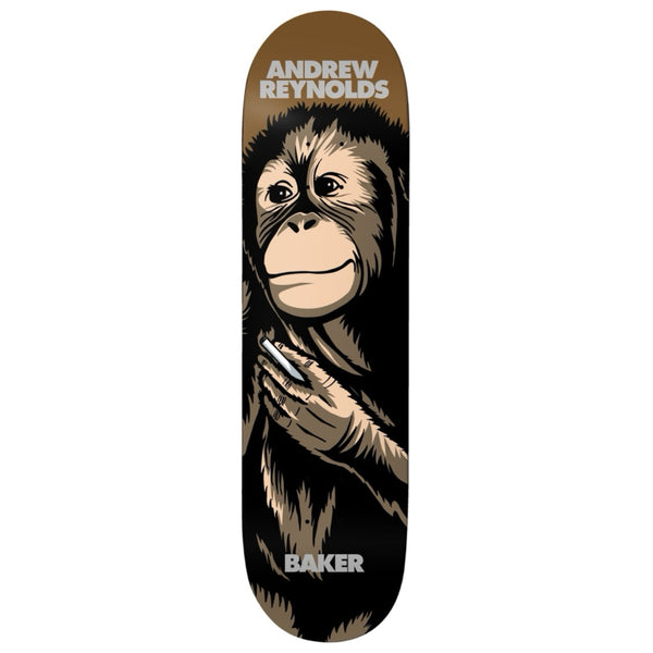 Baker skateboards deck with smoking chimp image