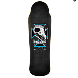 Birdhouse Hawk Skull 2 black skateboard deck