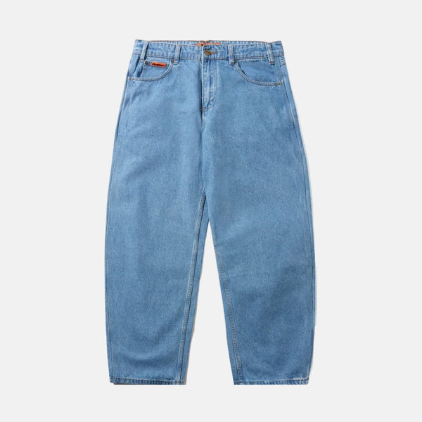Light blue stone wash spitfire relaxed denim