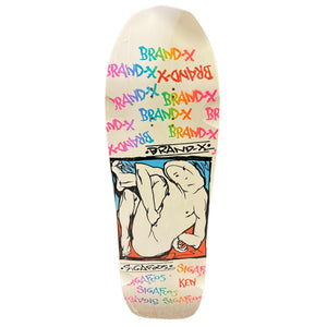 Brand x Sigafoos Man in a box  Natural Demond shape skateboard deck