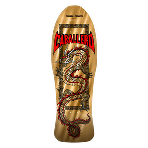 Powell Peralta Dragon Gold Foil Dragon skateboard reissue deck