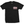 Front of Heroin Skateboards Nightmare on Egg Street black t-shirt with small chest logo