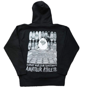 Amateur Athlete Heroin Skateboards Embroidered Egg skate Shop Day hoodie