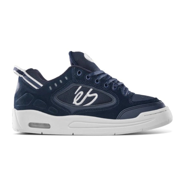 Es Crager Navy white skateboard footwear 