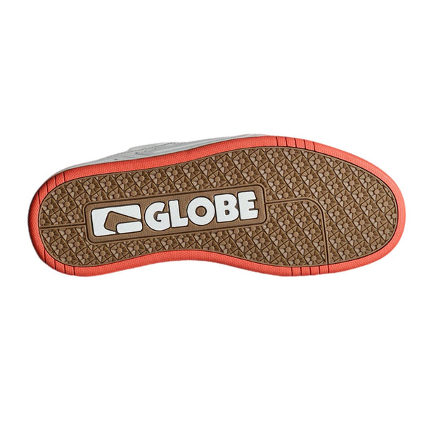 Globe fusion white red bottom sole image