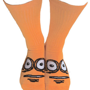 neon orange heroin skateboards big egg socks