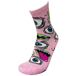 pink mutant heroin skateboard socks