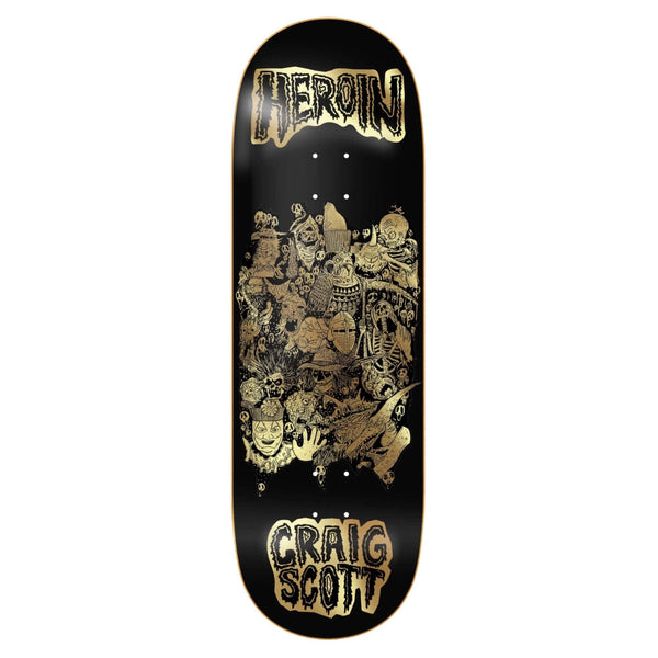 heroin deck allegory of fear 10 inch black gold 