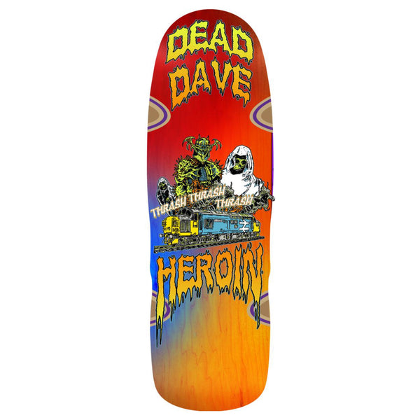 Heroin Skateboards Dead Dave Ghost Train 10.1" deck