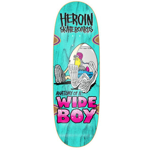 Heroin skateboards Anatomy Of A Wide Boy skateboard deck