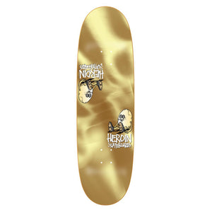 Heroin skateboard gold foil 9.25