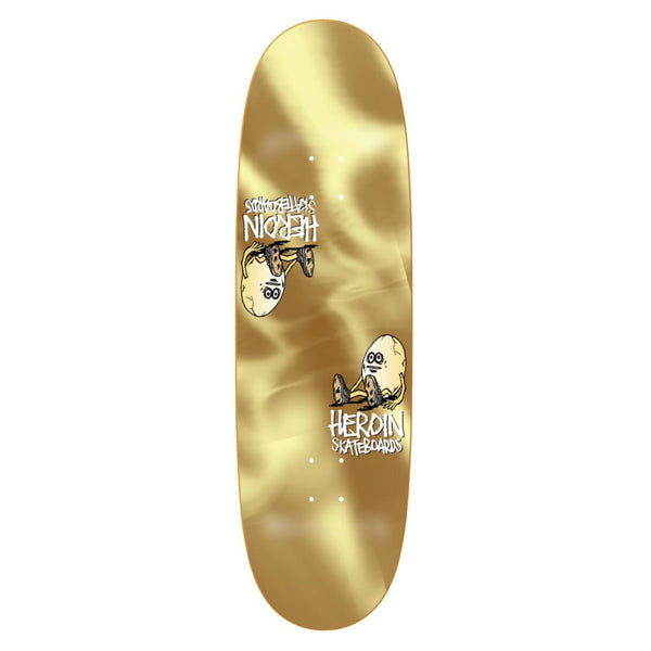 Heroin skateboard gold foil 9.25" deck