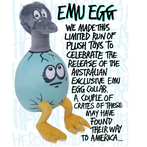 Heroin Skateboards Limited Emu Egg Plushy Toy