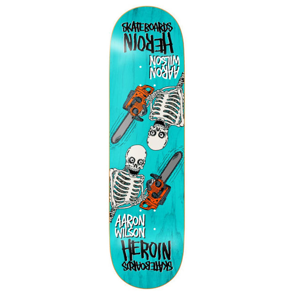 HEROIN SKATEBOARDS WILSON CHAINSAW SYM 8.5" DECK