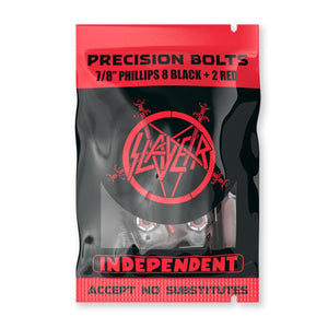 Independent Slayer 7/8" Phillips skateboard bolts.