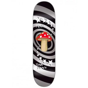 Flip Penny silver mushroom skateboard deck