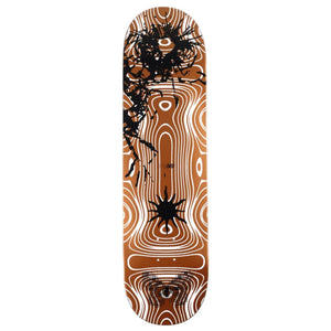 Quasi metal dreams, 8.625 gold colored skateboard deck