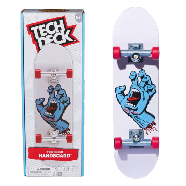 Tech deck, Santa Cruz, skateboards, handboard, white, screaming hand, graphic