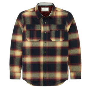 Jetty Sherpa line flannel navy front image