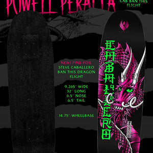 Powell Peralta flight ban this Caballero pink foil Deck