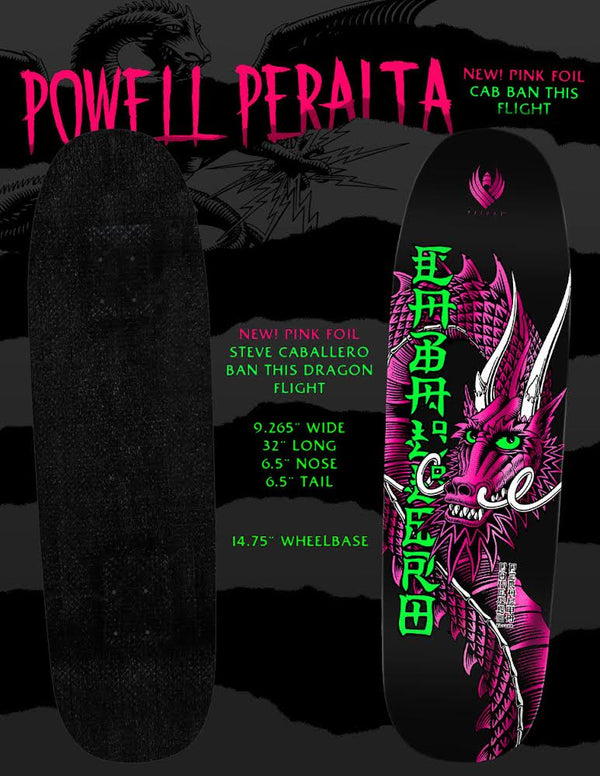 Powell Peralta flight ban this Caballero pink foil Deck