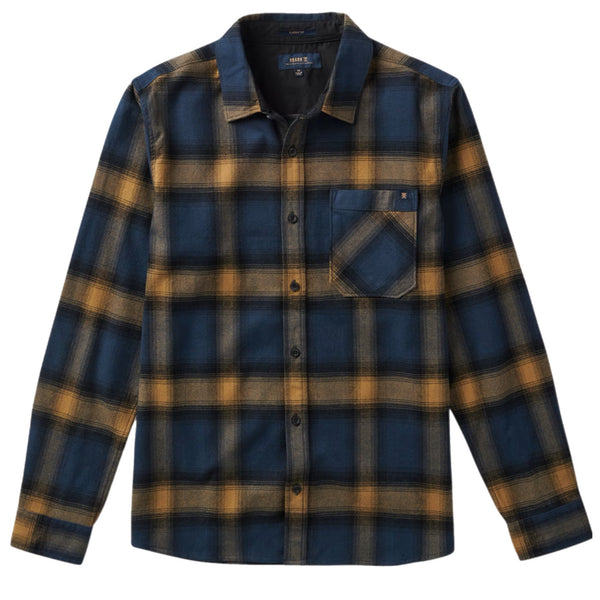 ROARK CROSSROADS NAVY FLANNEL SHIRT