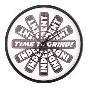 Independent time to grind Clock front image