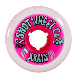 SNOT X-RAYS 57MM 82A WHEELS CLEAR PINK CORE